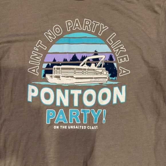 Gray Pontoon Party Graphic Tee - Picture 2 of 3